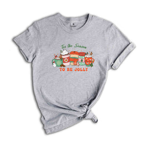 Tis The Season To Be Jolly Shirt, Christmas Coffee Shirt, Coffee Lover Shirt, Christmas Party Shirt, Holiday Shirt, New Year Shirt,