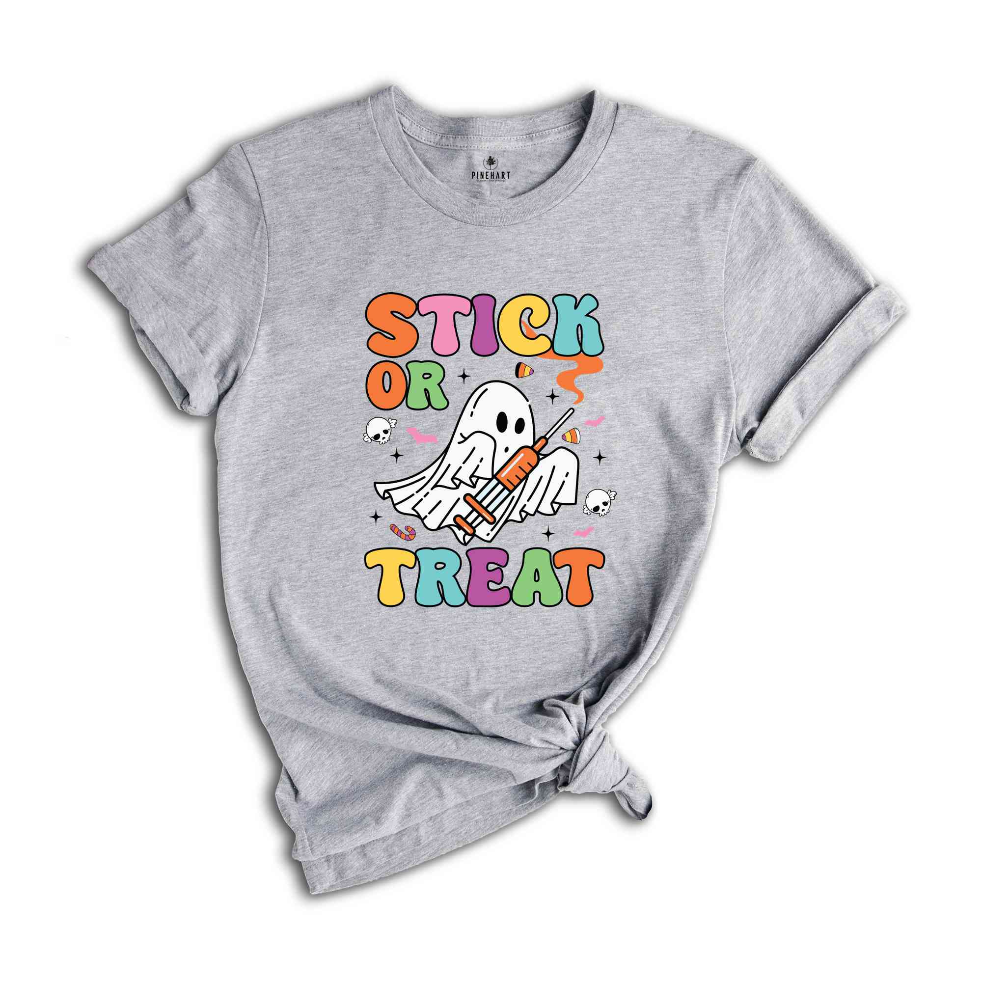 Stick Or Treat Shirt, Nurse Halloween Shirt, Nurse Ghost Shirt, Ghost Halloween Shirt, Halloween Gift, Spooky Season Shirt, Cute Nurse Gift