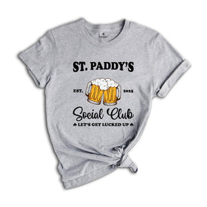 St Paddys Social Club Shirt, Saint Patrick's Day, Drinking Shirt, Shamrock Shirt, Irish Shirt, Beer Lover Shirt, Bartender Shirt