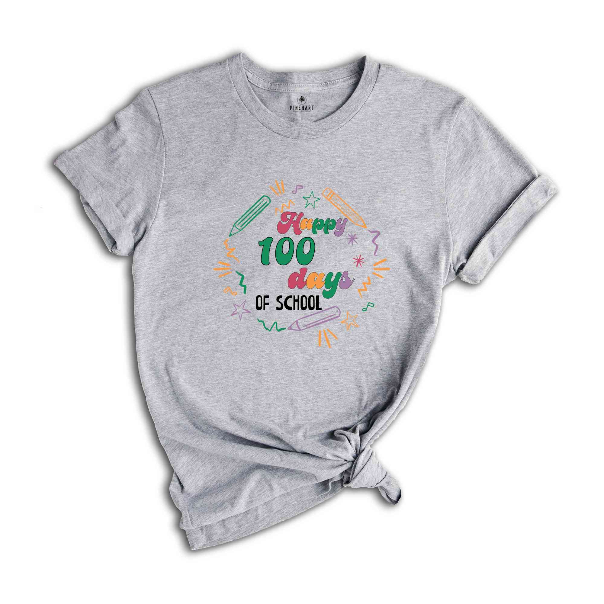 Happy 100 days of school Shirt, Teacher Shirt, 100th Day Of School, Student Shirt, Back to School Shirt, Favourite Teacher Tee