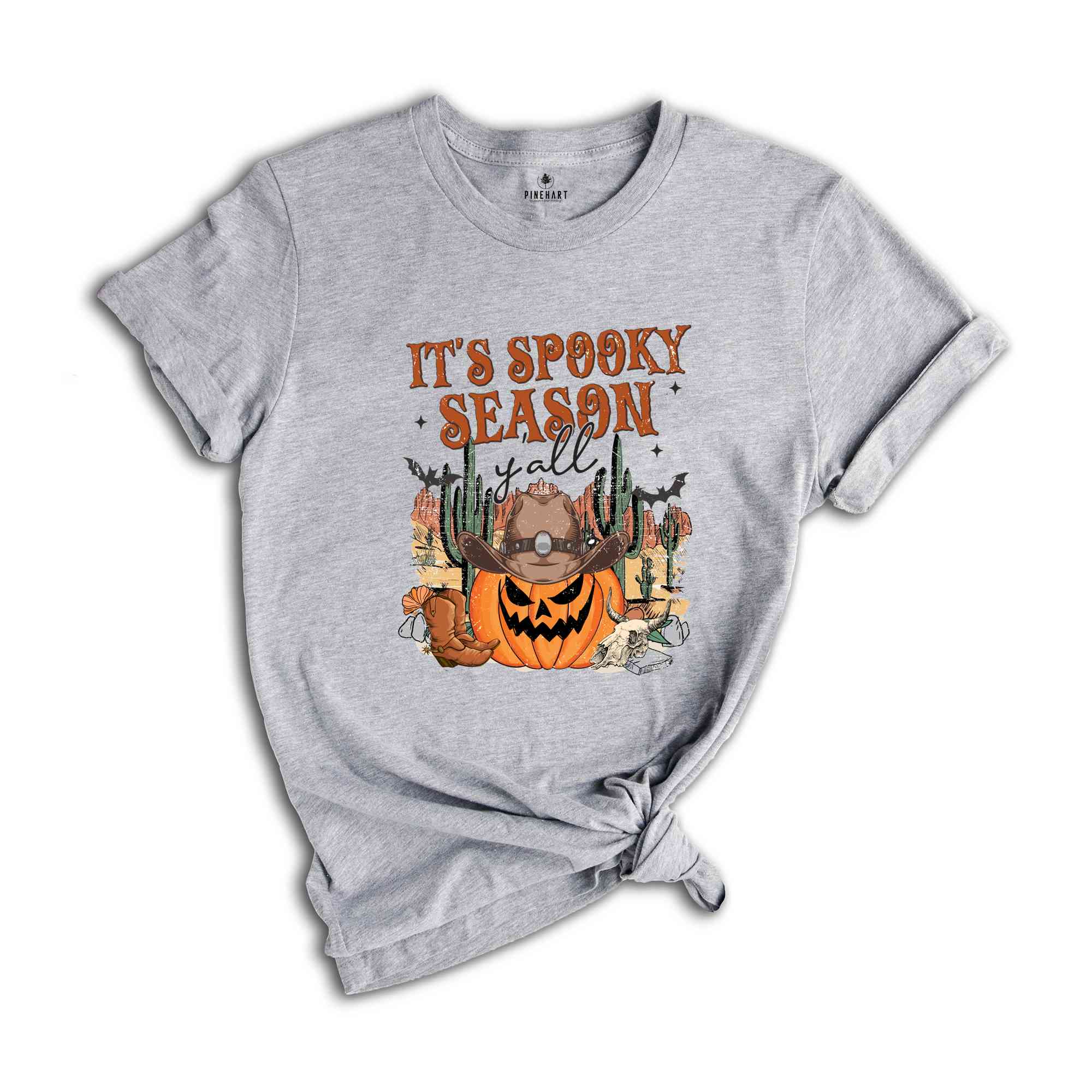 It's Spooky Season Y'All T-Shirt, Scary Pumpkin Shirt, Funny Halloween Shirt, Sartastic Halloween Shirt, Funny Halloween Tee, Halloween Gift