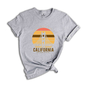 Retro California Shirt, Golden Gate Bridge T-Shirt, Urban City Shirt, San Francisco Shirt, California Adventure Shirt, Cali Girl Shirt