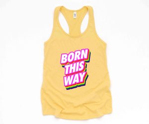 Born This Way LGBT Tank Top, Pride Month Tank Top, Rainbow Pride Tank Top, Love Is Love Tank Top, Equal Rights Tank Top