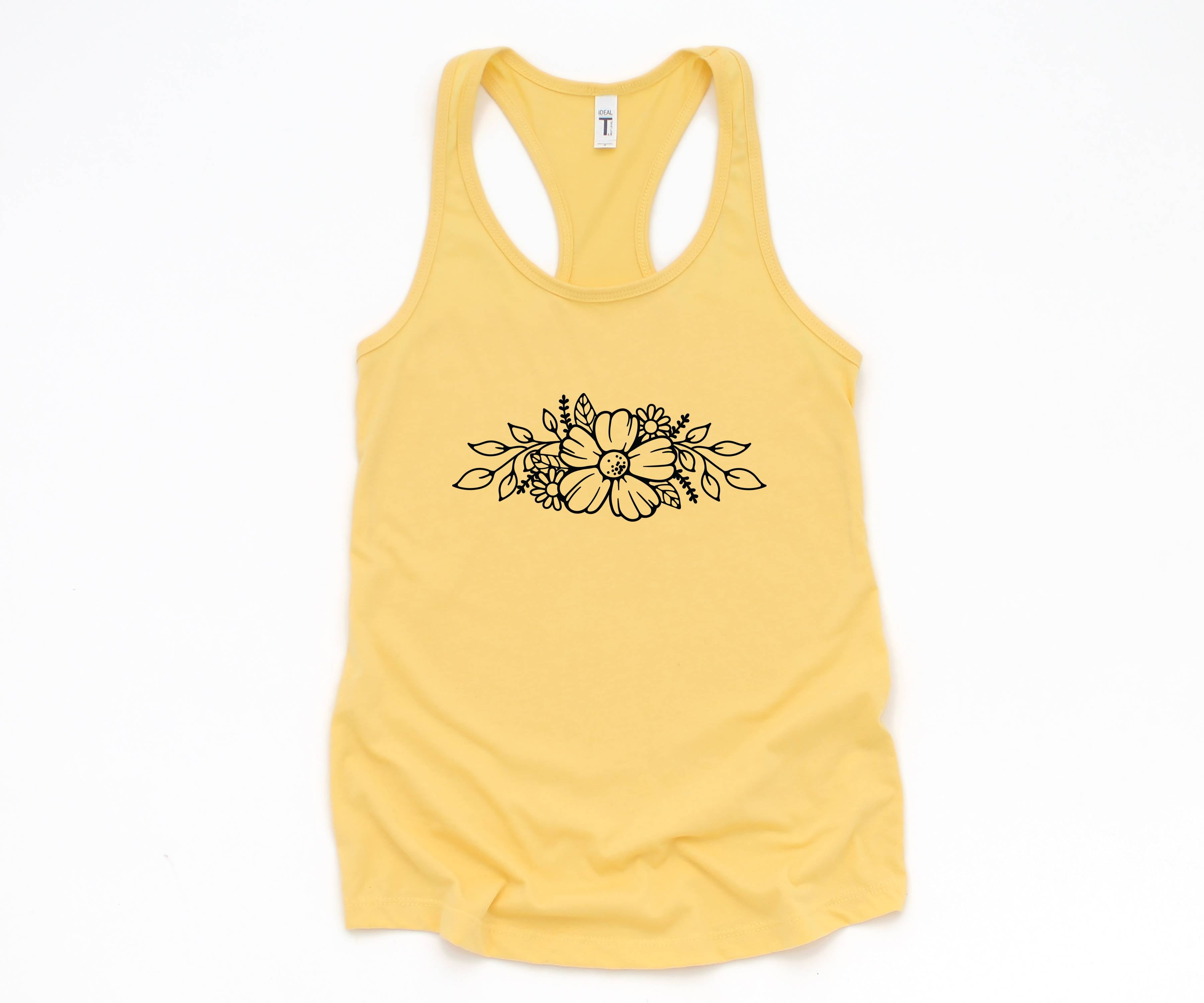 Floral Tank Top, Flowers Tank Top, Nature Tank Top, Mother's Day Tank Top, Flowers Nature Tank Top, Inspiring Tank Top, Boho Tank Top