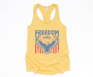 Freedom Is Not Free Tank Top, July 4th Tank Top, USA Tank Top, Fourth Of July Outfit, Patriotic Top, Independence Day, 4th Of July Tank Top