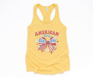 American Girl Tank Top, Fourth Of July Outfit, July 4th Tank, 4th Of July Tank Top, USA Shirt, USA Tank Top, Independence Day Shirt