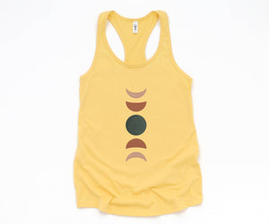 Terracotta Moon Phase Tank Top, Moon Phases Tank Top, Clay Moon Phase Tank Top, Cute Summer Tank Top, Cute Mom Tank Top