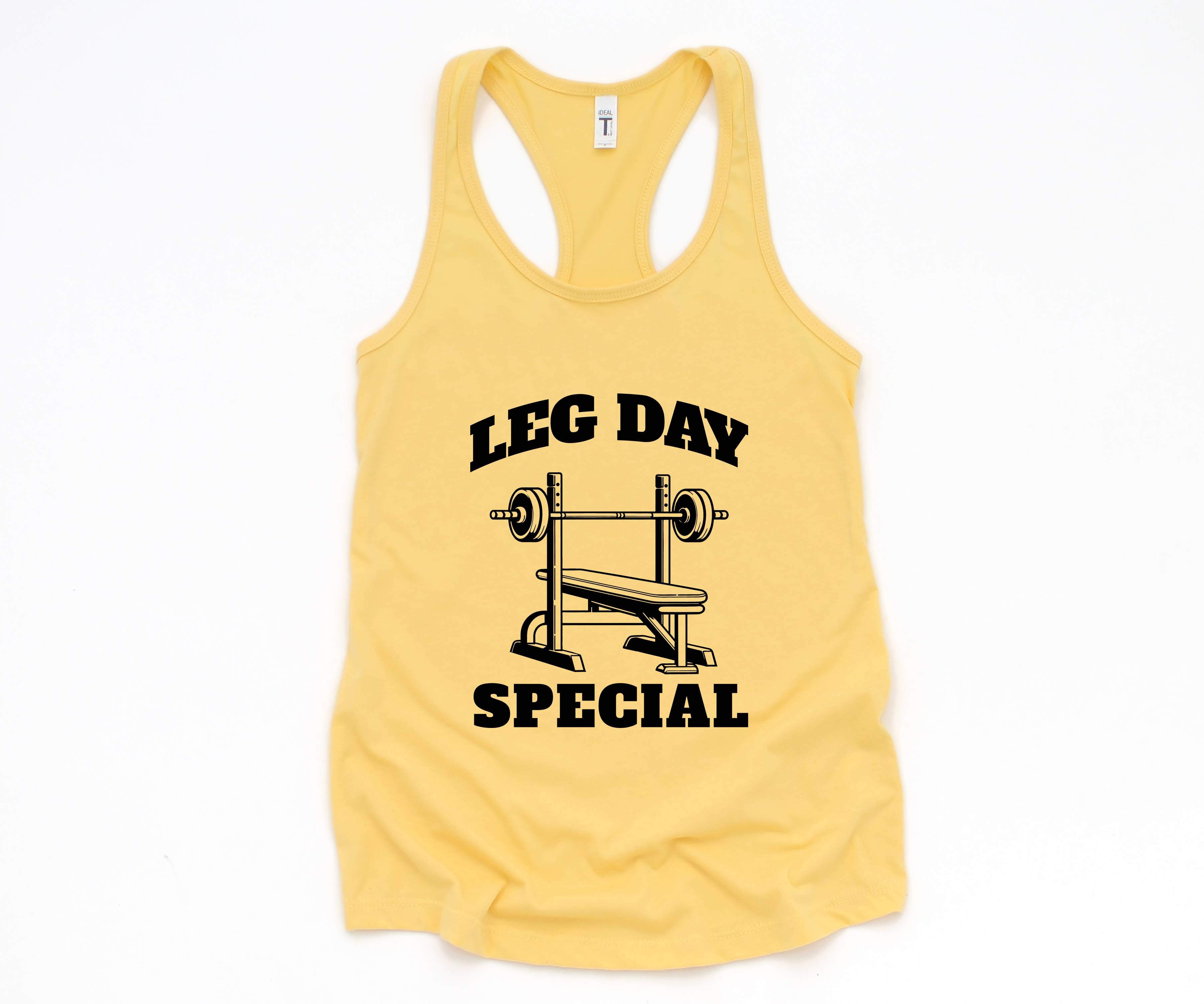 Leg Day Special Tank Top, Funny Gym Shirts, Gym Rat Tank Top, Fitness Tank Top, Womens Workout Gym Tank Top Sleeveles