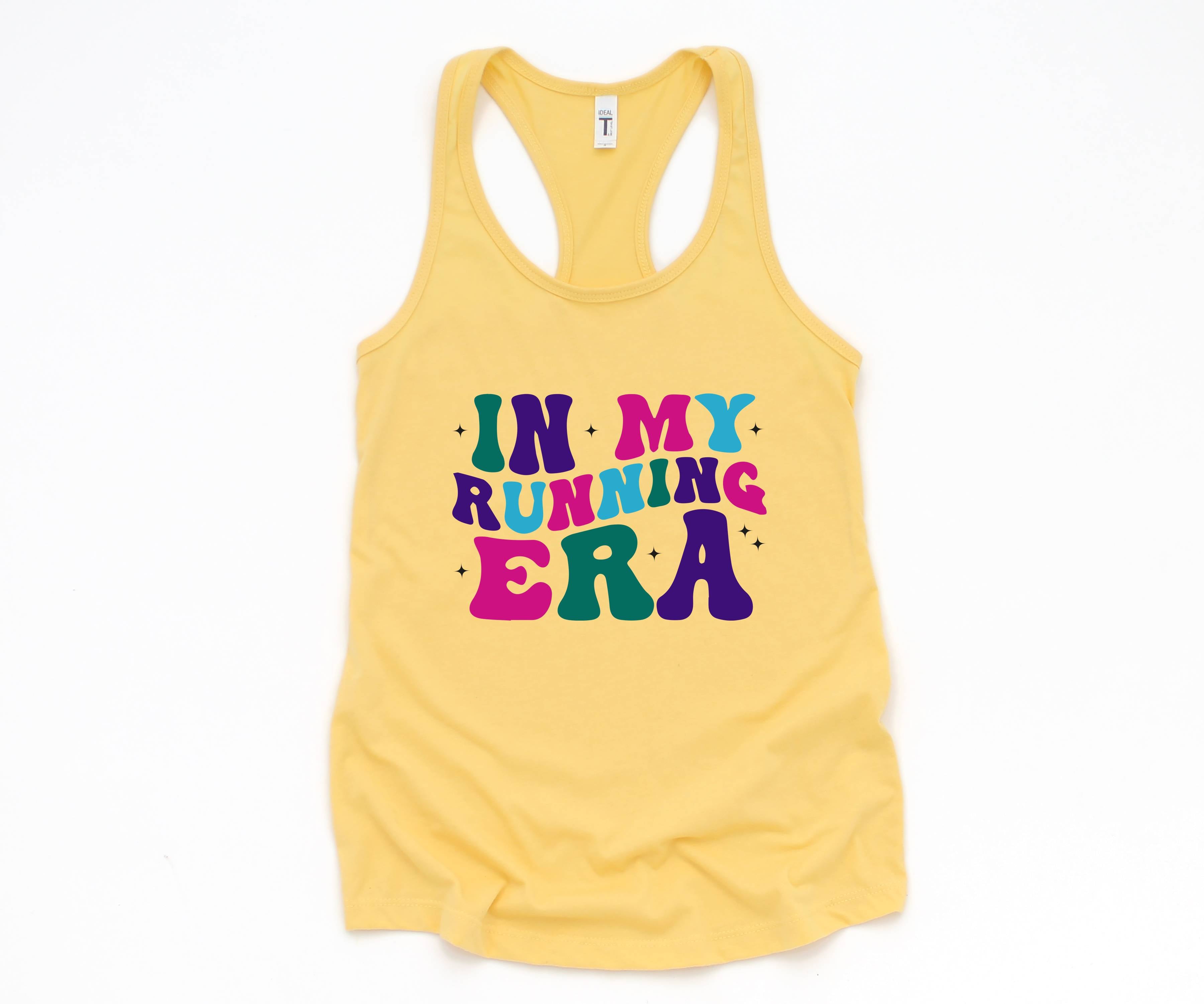 In My Running Era Tank Top, Runners Shirt, Gift for Runner, Friend Gift, Runner Gift, Running Tank, Racerback Tank Gift