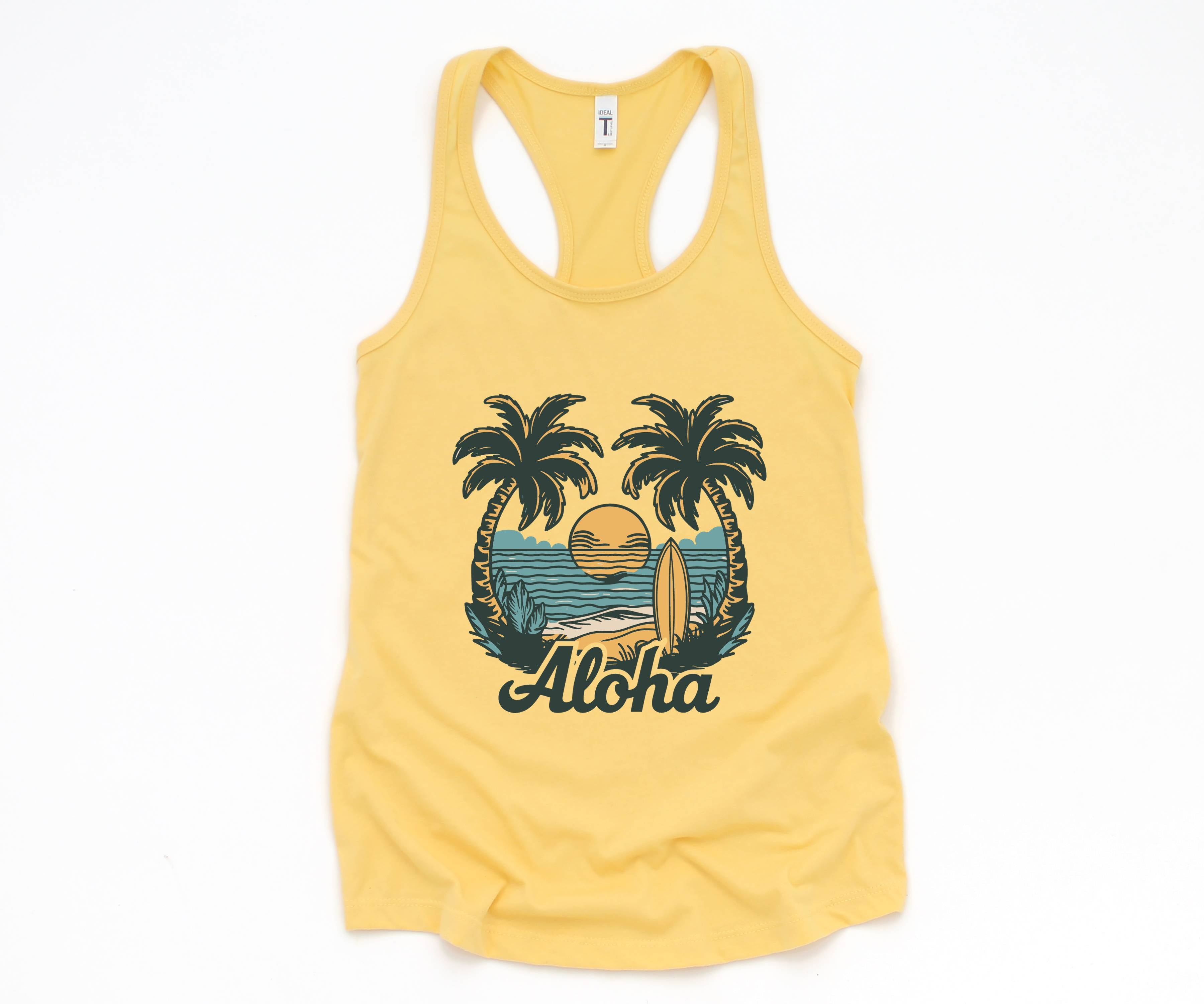 Aloha Beach Tank, Aloha Tank Top, Hawaiian Tank Top, Beach Tanks, Summer Tank Top, Vacation Tank, Summer Tank Tops, Hawaii Tank Top