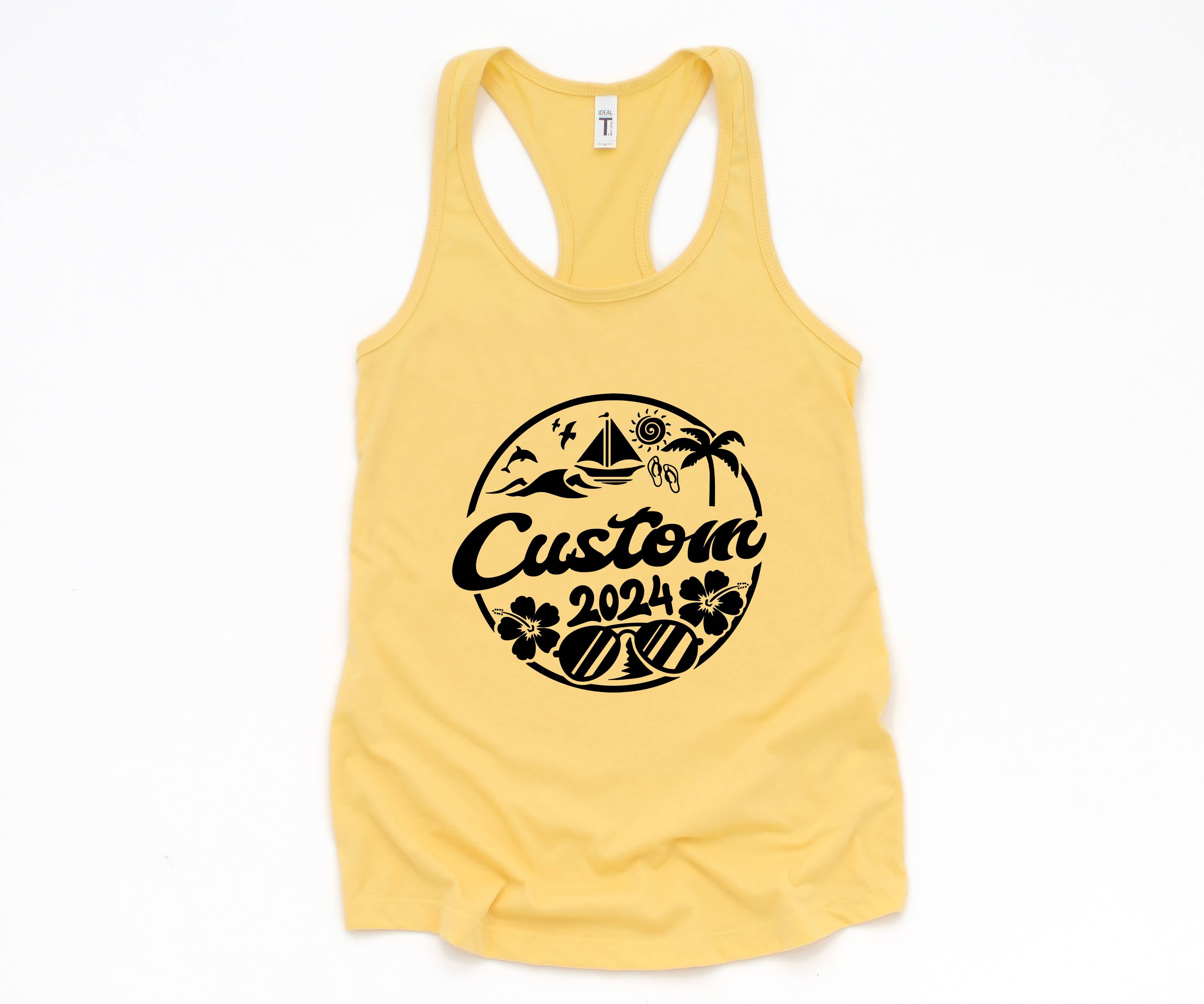 Custom Beach Trip Tank, Personalized Beach Trip Tank, Beach Fan Tank Top, Holiday Tank, Custom Vacation Tank, Custom Travel Tank