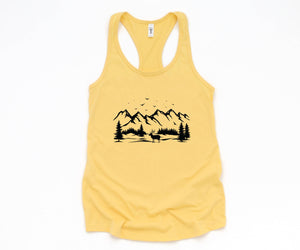 Deer Mountain,Tank Top,Hiking Tank Top,Deer Tank Top,Hippie Tank Top,Mountain Tank Top,Boho Tank Top,Camping Tank Top,Yoga Tank Top,Custom Tank Top,Exercise Tank Top,Camp Tank Top,Mountain Camp Tank