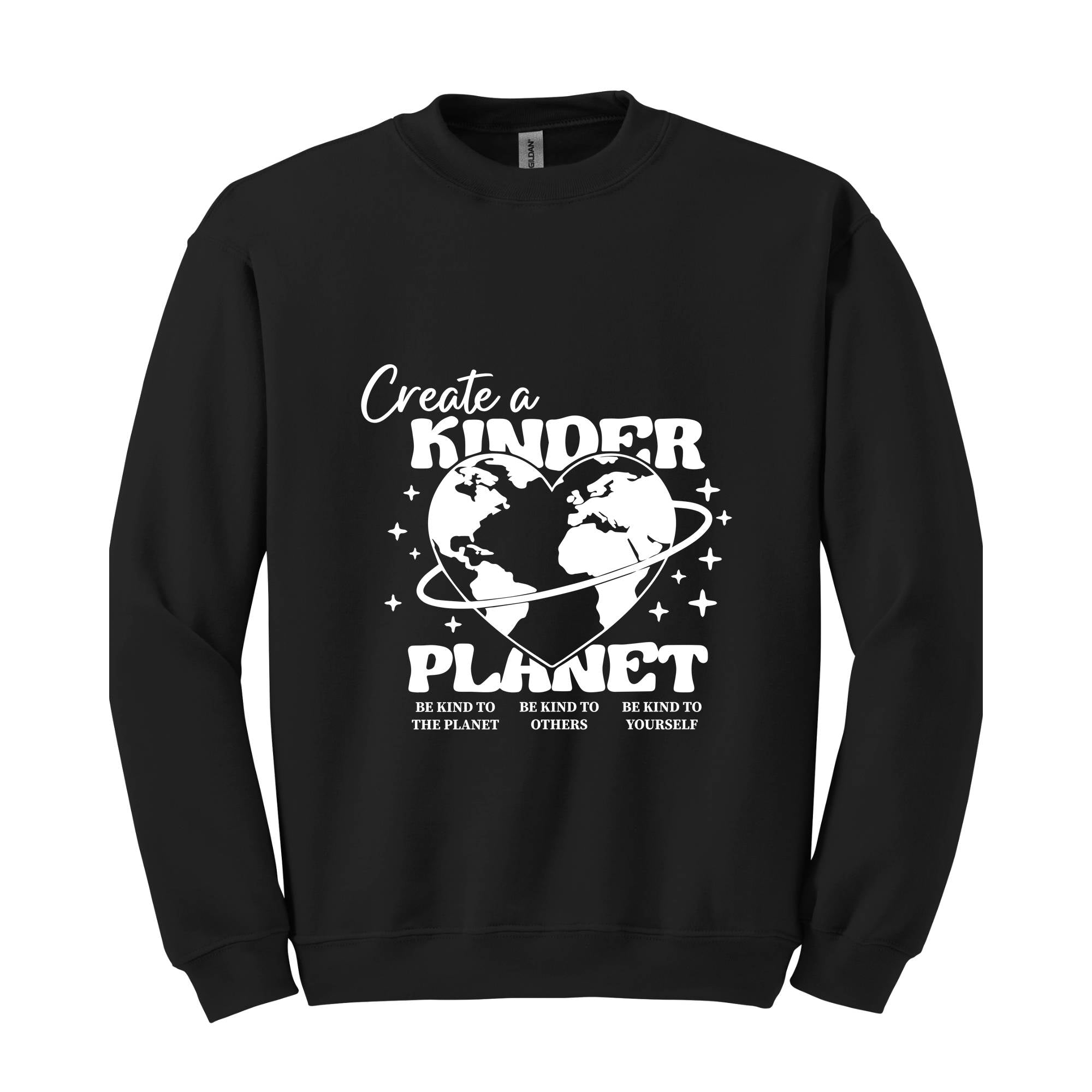 Create a Kinder Planet Hoodie, Oversized Hoodie, Trendy Hoodie, Tumblr Hoodie, Aesthetic Hoodie, Perfect gift, Aesthetic Clothes, Trendy Y2k