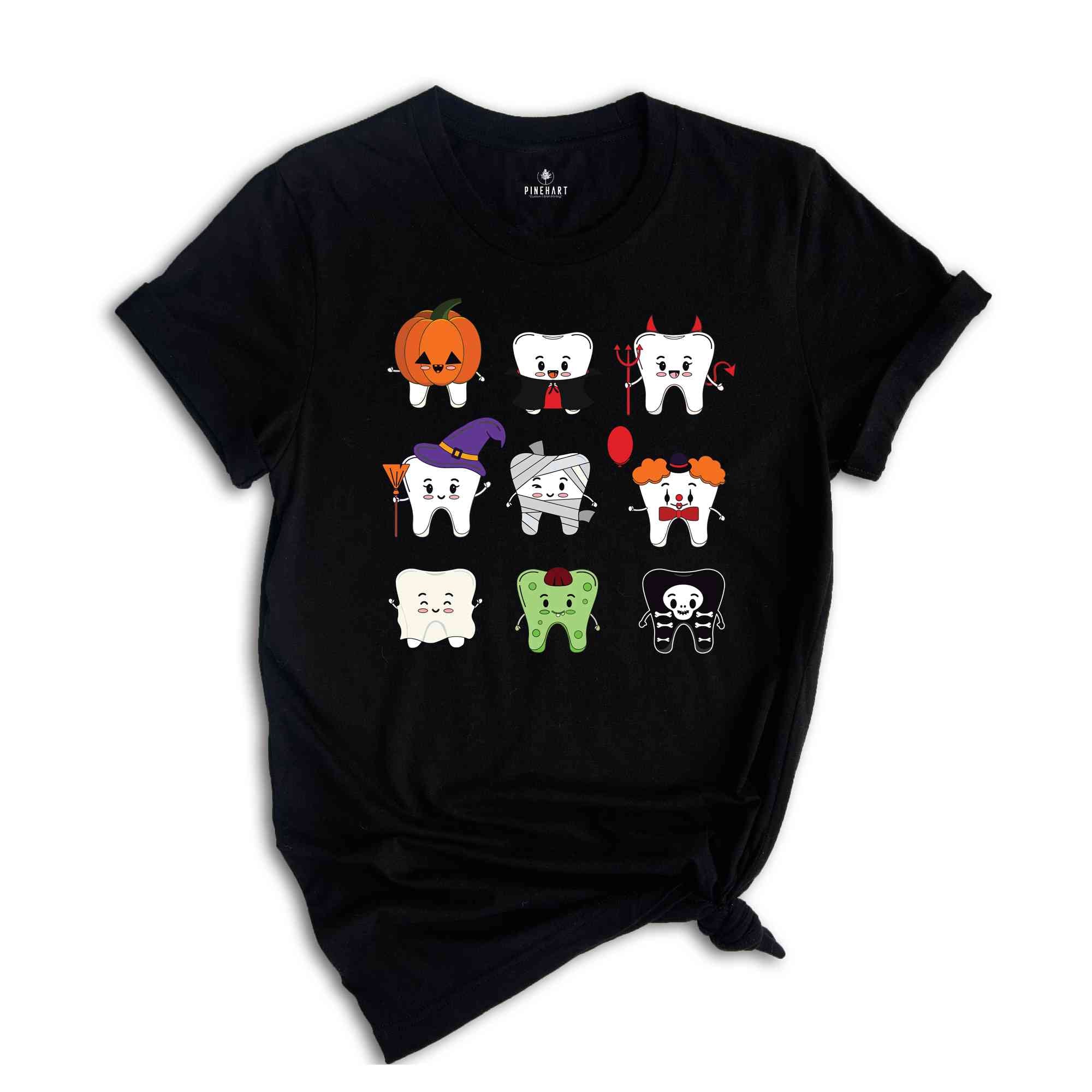 Dentist Halloween Shirt, Witch Tooth Shirt, Ghost Teeth Shirt, Spooky Halloween Dentist, Spooky Dental Shirt, Pumpkin Ghost Shirt