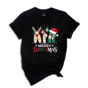 Merry Dancemas Shirt, Ballerina Shoes T-Shirt, Dance Teacher Tee, Dance Lover Gift, Ballet Dancer Shirt, Christmas Teacher Shirt