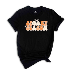 Retro Spooky Season Shirt, Spooky Season Shirt, Halloween Shirt, Fall Shirt, Trick Or Treat Shirt, Ghost Shirt, Skull Shirt, Bat Shirt