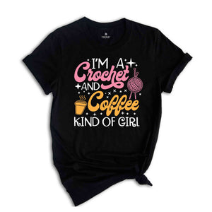 Crocheting Shirt, Crochet Tshirt, Crafting T-Shirt, Coffee Vneck Shirts, Funny Quote Tee, Yarn Graphic Tees, Women Clothes, Gift for Grandma