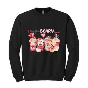 I Love Beary Much Sweatshirt, Valentine's Day Gift, Valentine's Day Sweatshirt, Valentine's Day Clothing, Love Sweatshirt, Xoxo Sweatshirt