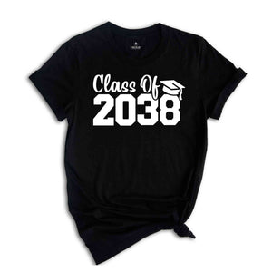 Class of 2038 Shirt, Teacher Shirts, First Day of School, Last Day of School, Graduation, Proud Parents Shirt, Gift for Senior, Gifts