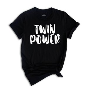 Twin Power Shirts, Sibling Matching Shirts, Matching Twin Shirt, Birthday Gift Shirt, Sibling Shirt, Twin Shirt