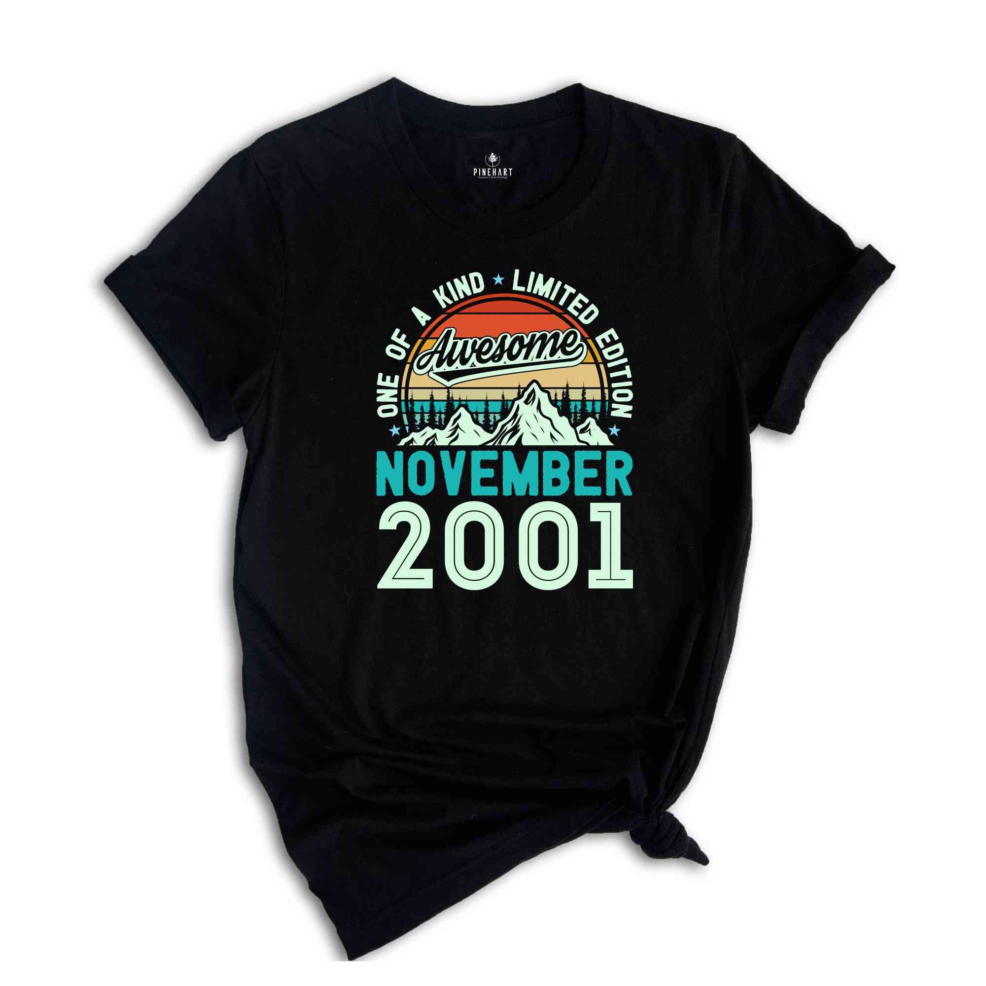 One Of A Kind Limited Edition Birthday 2001 Shirt, 23 Years Old Shirt, Birthday Party Shirt, Birthday Shirt, Family Birthday Party