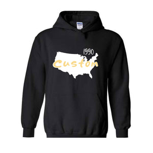 Custom your State Hoodie, States Hoodie, Taxes Hoodie, Boston Hoodie, States Name, Custom Date the state was founded Hoodie