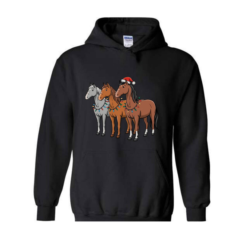 Horse Christmas Sweatshirt, Western Christmas Horse Shirt, Horse Lover Gift