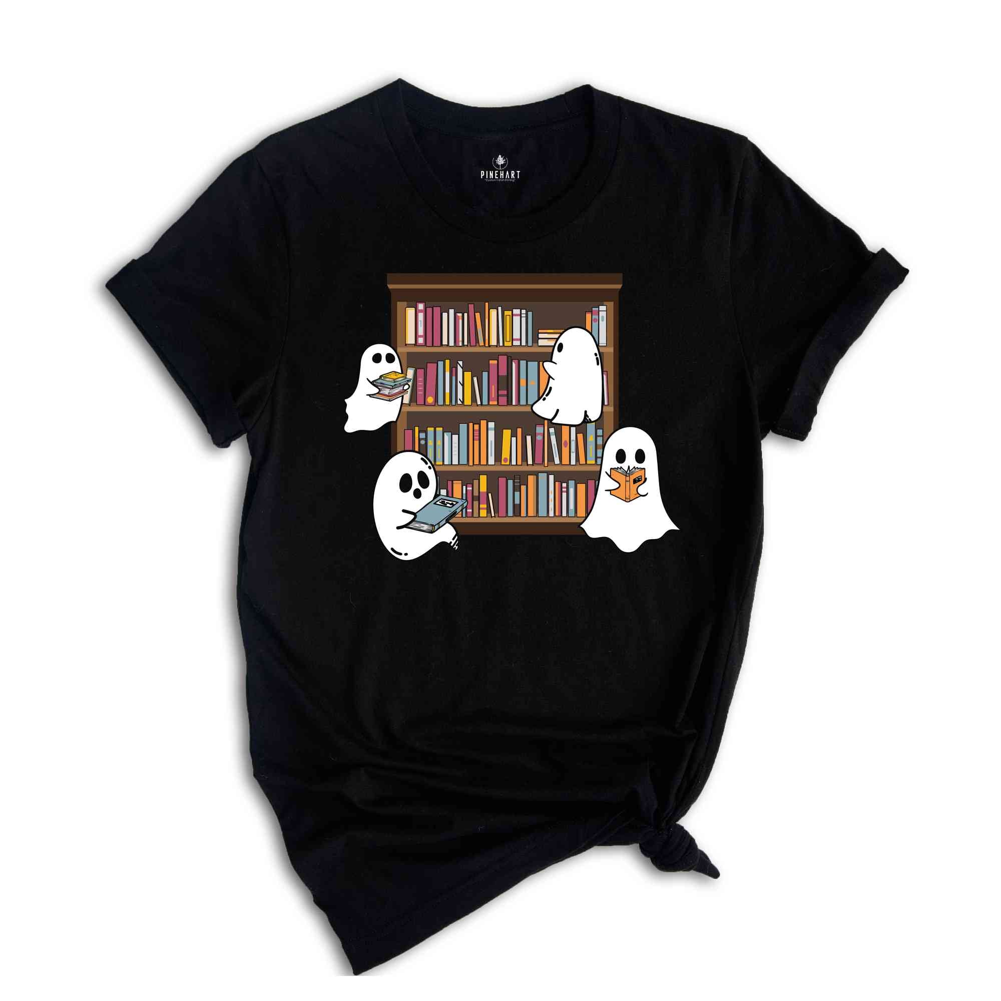 Reading Ghost Shirt, Ghost Shirt, Bookish Ghost Shirt, Book Reader Halloween Shirt, Book Ghosts Shirt, Halloween Shirt, Bookworm Shirt