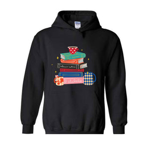 Coffee And Books Sweatshirt, Bookish Hoodie, Gift For Teacher, Librarian Sweater, Cute Books And Coffee Hoodie