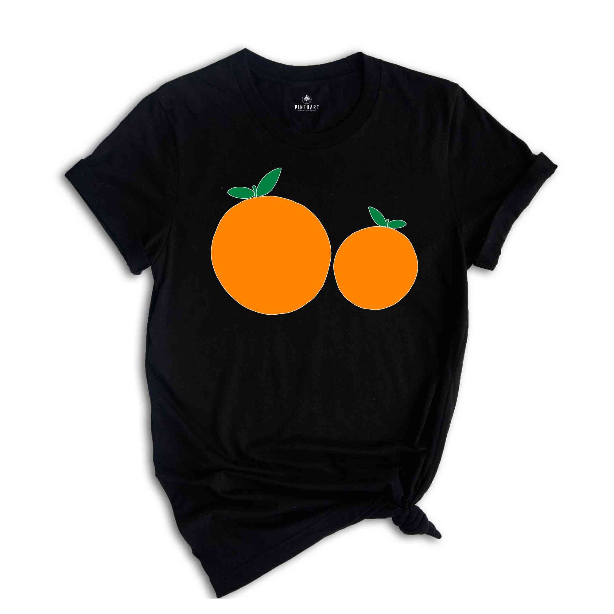 Vintage Orange Shirt, Art Fruit Shirt, Oranges Shirt, Foodie Gift, Vintage Mom Shirt, Funny Fruit Shirt, Summer Vibes Shirt