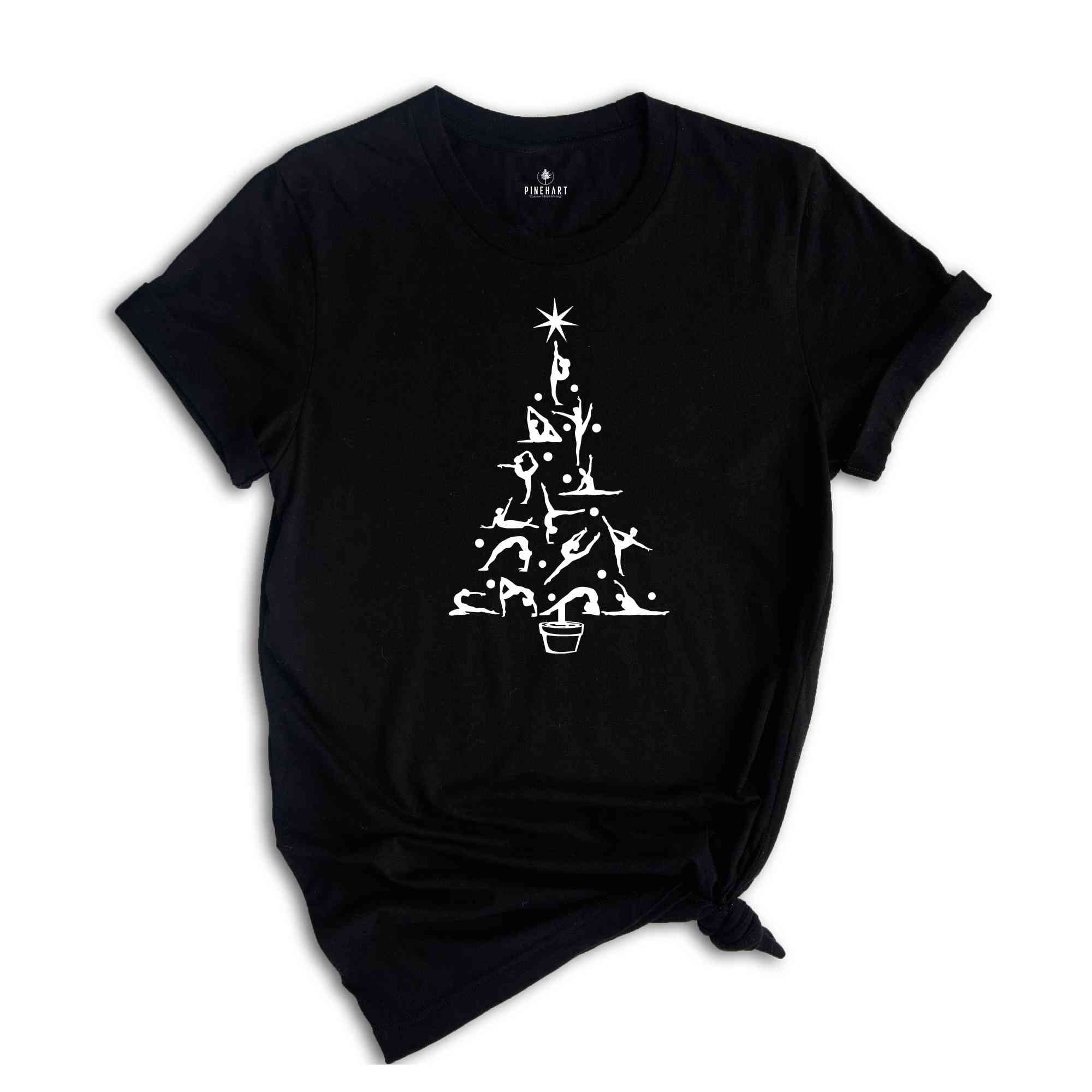 Gymnastics Christmas Tree Shirt, Sport Christmas T-Shirt, Xmas Tree Shirt, Gymnastics Life Shirt, Christmas Tree Apparel