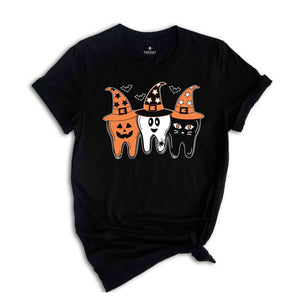 Dentist Halloween Shirt, Witch Tooth Shirt, Ghost Teeth Shirt, Pumpkin Teeth Shirt, Spooky Dental Shirt, Halloween Costume