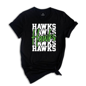 Team Mascot Shirt, Hawks Team Shirt, Hawks Football Shirt, Hawks Fan Shirt, Hawks School Shirt, Hawks School Spirit, Hawks Basketball Tee