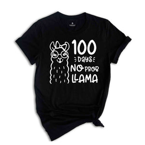 100 Days of School Shirt, 100 Days of No Prob Llama Shirt, Funny Back to School Shirt, Funny Quarantine 2024 Shirt, Funny Teacher Shirt