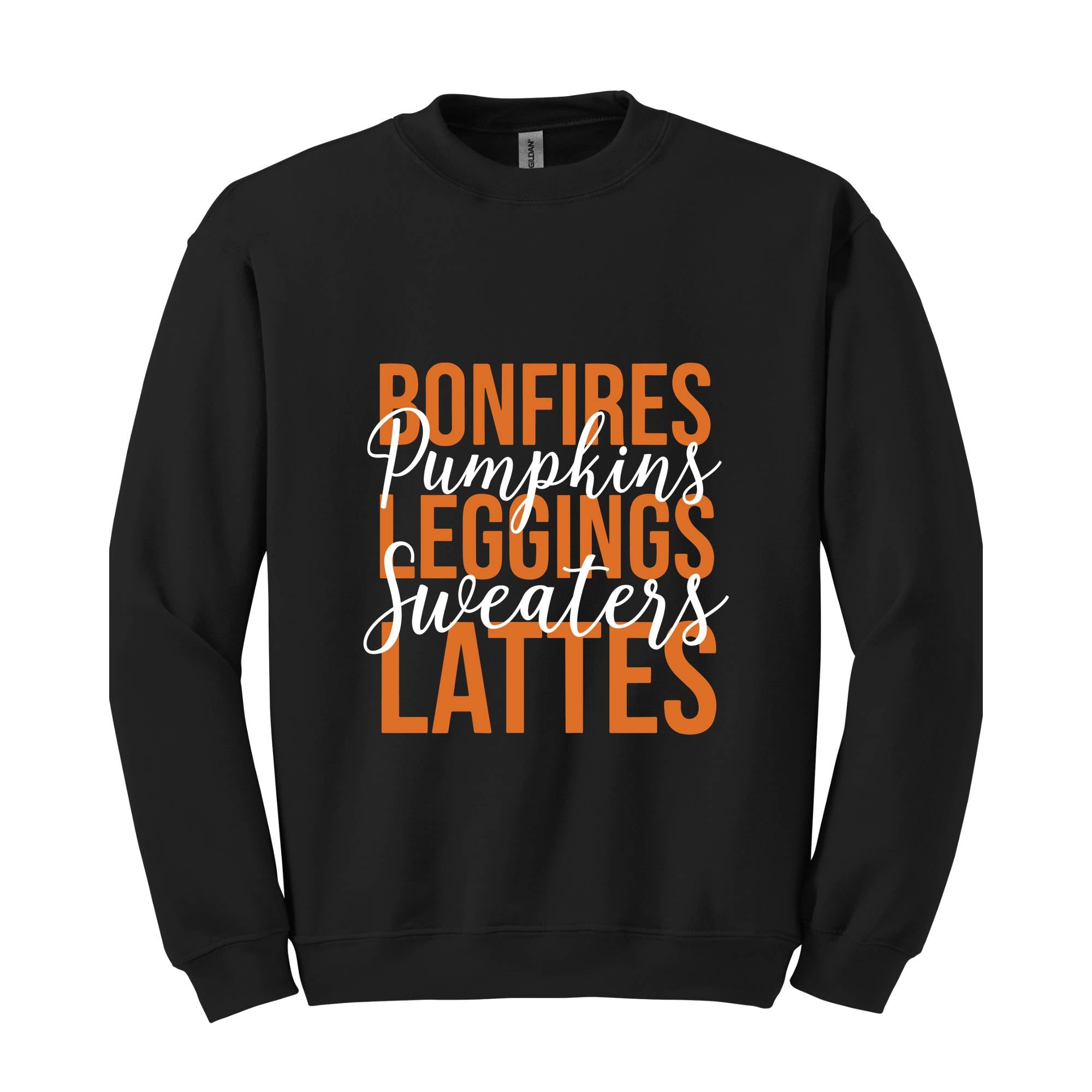 Bonfires Pumpkins Leggings Sweaters Lattes Sweatshirt, Thanksgiving Sweatshirt, Fall Autumn Sweater, Hello Autumn Shirt, Thanksgiving Gift