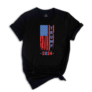 Trump 2024 Flag Shirt, Trump 2024 Shirt, Political Shirt, Republican Shirt, Trump Shirt, Elections Shirt, 2024 Elections Trump Shirt