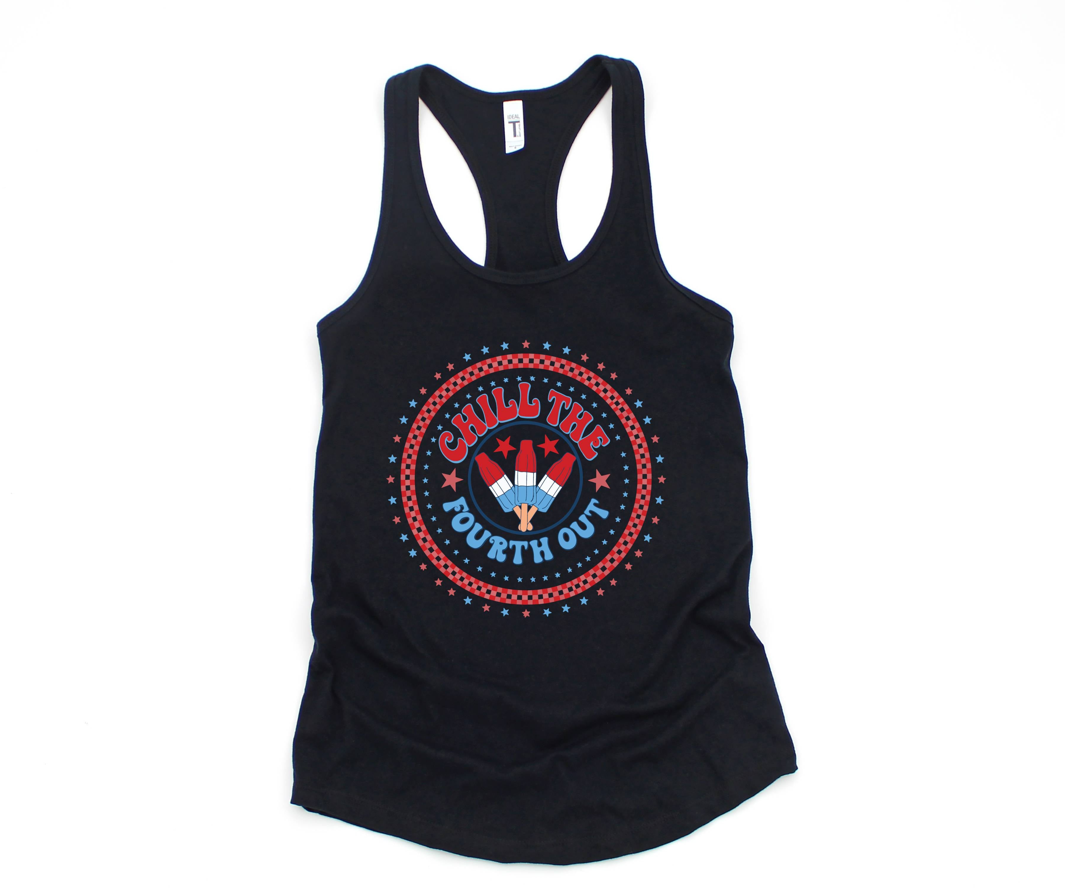 Chill The Fourth Out Tank, Funny 4th of July Tank, Retro 4th of July Tank, Independence Day Tank, American Popsicle Tank