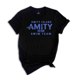 Amity Island Swim Team Shirt, Jaws Shirt, Funny Movie Shirt, Amity Island Movie Shirt, Great White Shark Shirt, Swim Shirt, Beach Shirt