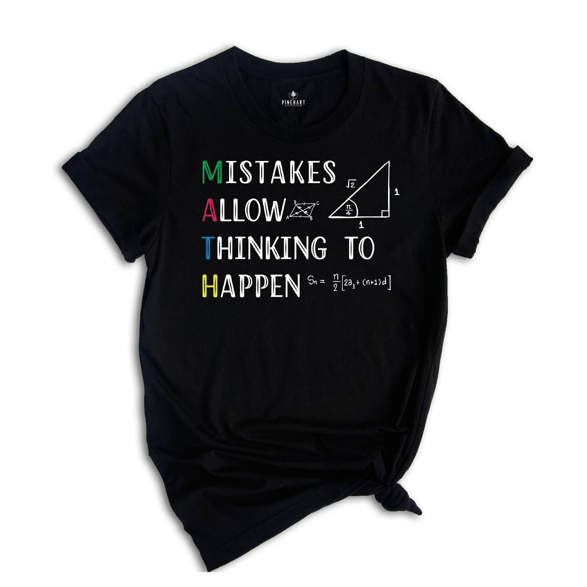 Mistakes Allow Thinking Shirt, Funny Math Teacher Gift, Math Lover Tee, Geeky Shirt, Physics Teacher Tee