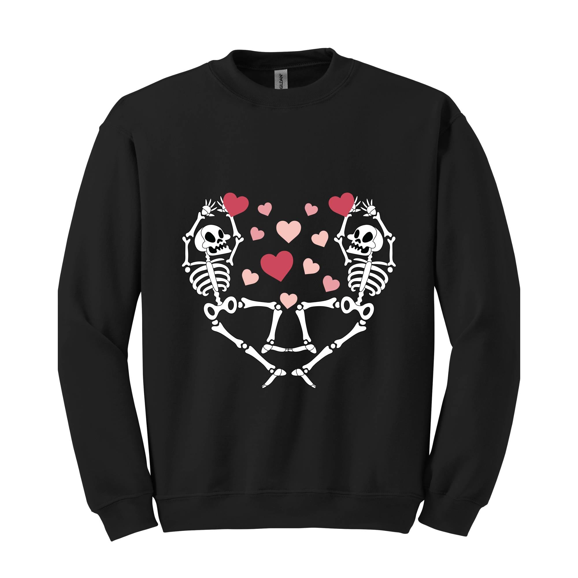 Dancing Skeletons Valentine's Sweatshirt, Retro Valentine's Sweatshirt, Valentine's Sweatshirt, XOXO Sweatshirt