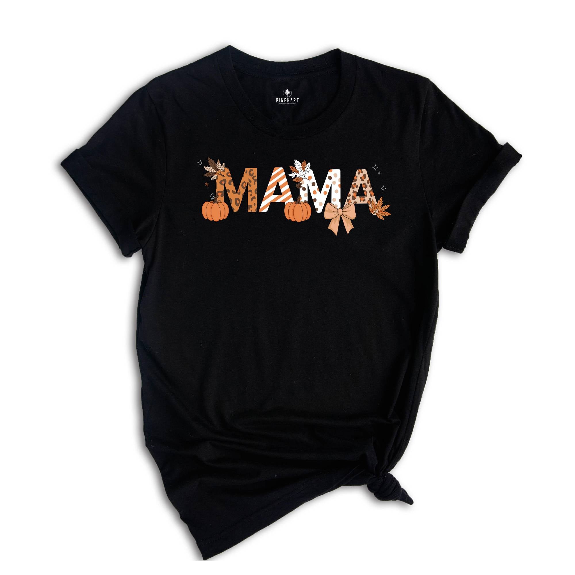 Fall Mama Coquette Pumpkin Shirt, Fall Vibes Shirt, Holiday Season Shirt, Mom Fall Gifts, Cute Mom Shirt, Thanksgiving Shirt