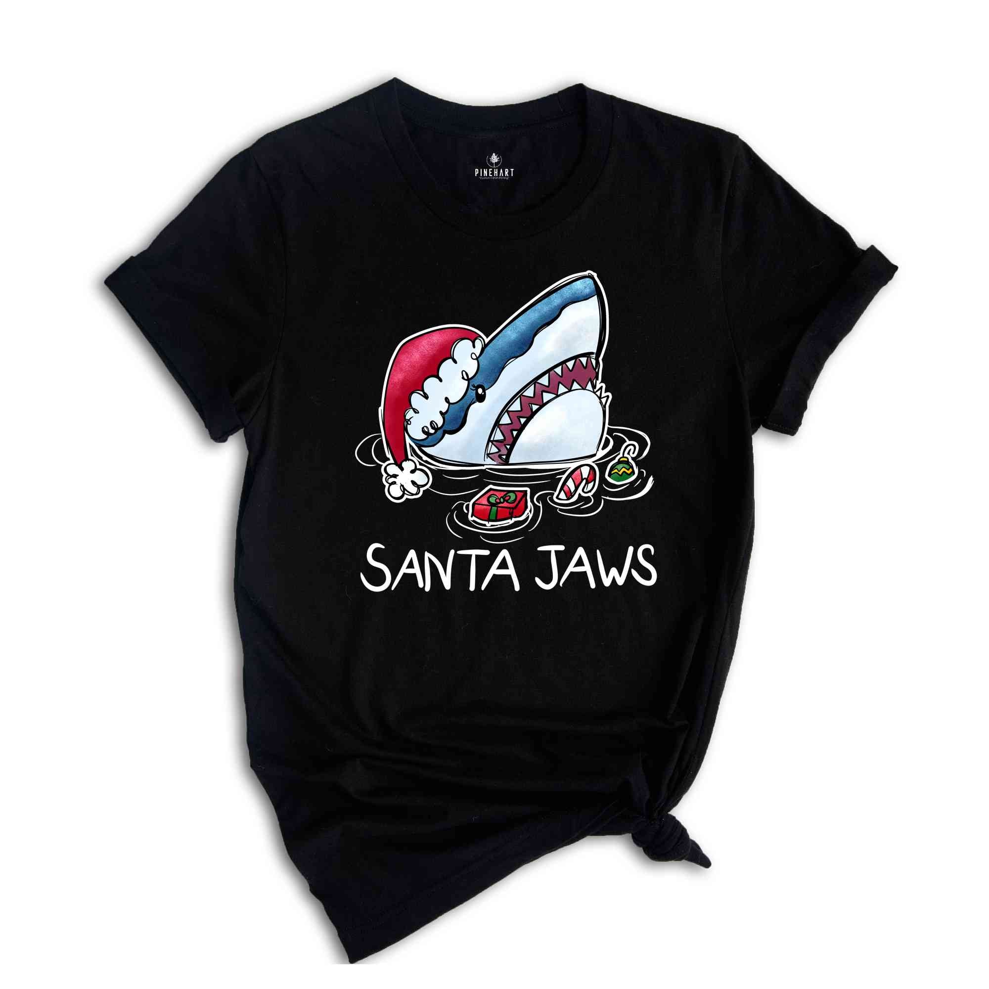 Santa Jaws Shirt, Christmas Shirts, Santa Claus Shirts, Christmas Gifts, Christmas Family Shirt, Christmas Vibe Tee