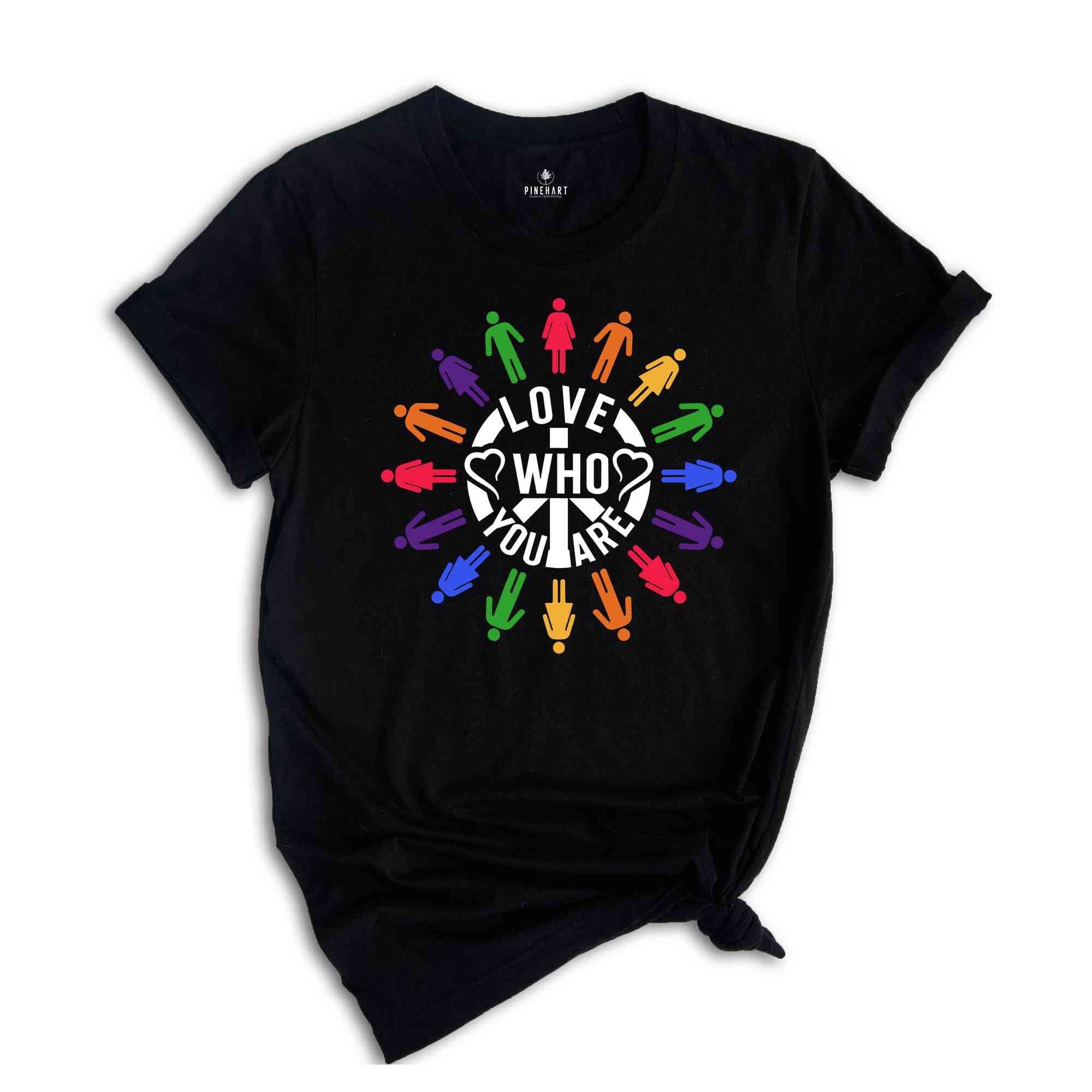 Love Who You Are Pride 2024 T-Shirt, Gay Pride Shirt, LGBT Shirt, Gay Shirt, Rainbow Shirt, Lgbt Flag Shirt, Hurts No One