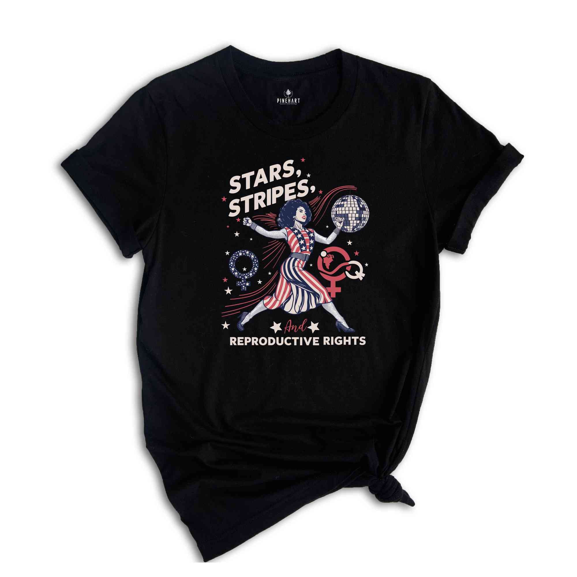 Stars stripes and reproductive rights Shirt, Roe v wade shirt, Election tshirts, Leftist Shirt, Feminist Shirt