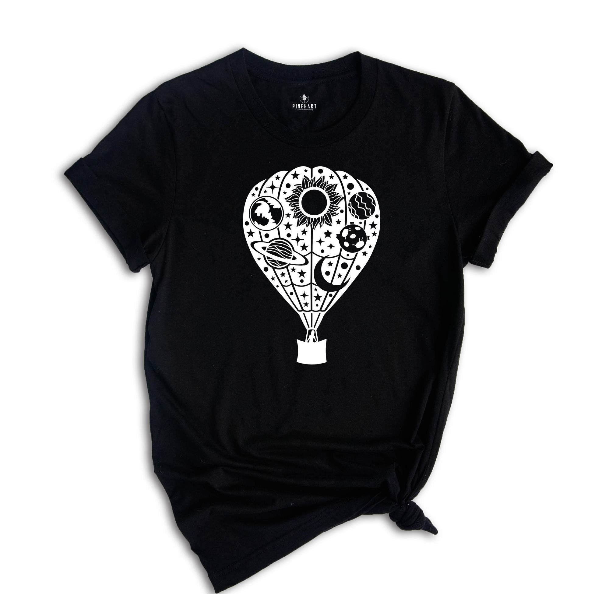 Hot Air Balloon T-Shirt, Art T-Shirt, Travel Lover T-Shirt, Explorer T-Shirt, Balloon Lover T-Shirt, Traveler T-Shirt, Flying Balloon Shirt