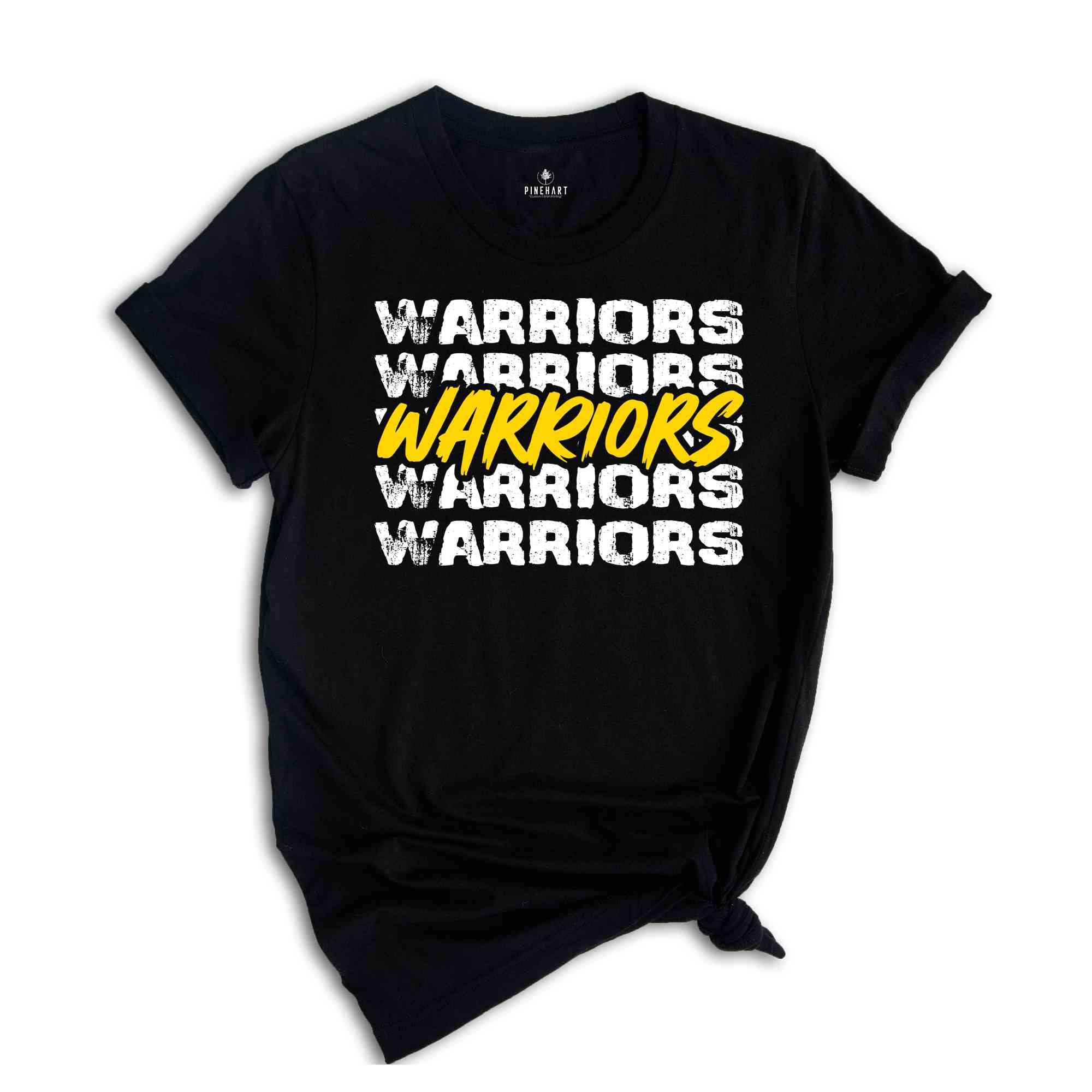 Team Mascot Shirt, Warriors Team Shirt, Warriors Football Shirt, Football Fan Shirt, Warriors School Spirit, Warriors Fan