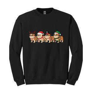 Bulldog Christmas Sweatshirt, Dog Lover Gift, Holiday Sweat, Christmas English Bulldog Shirt