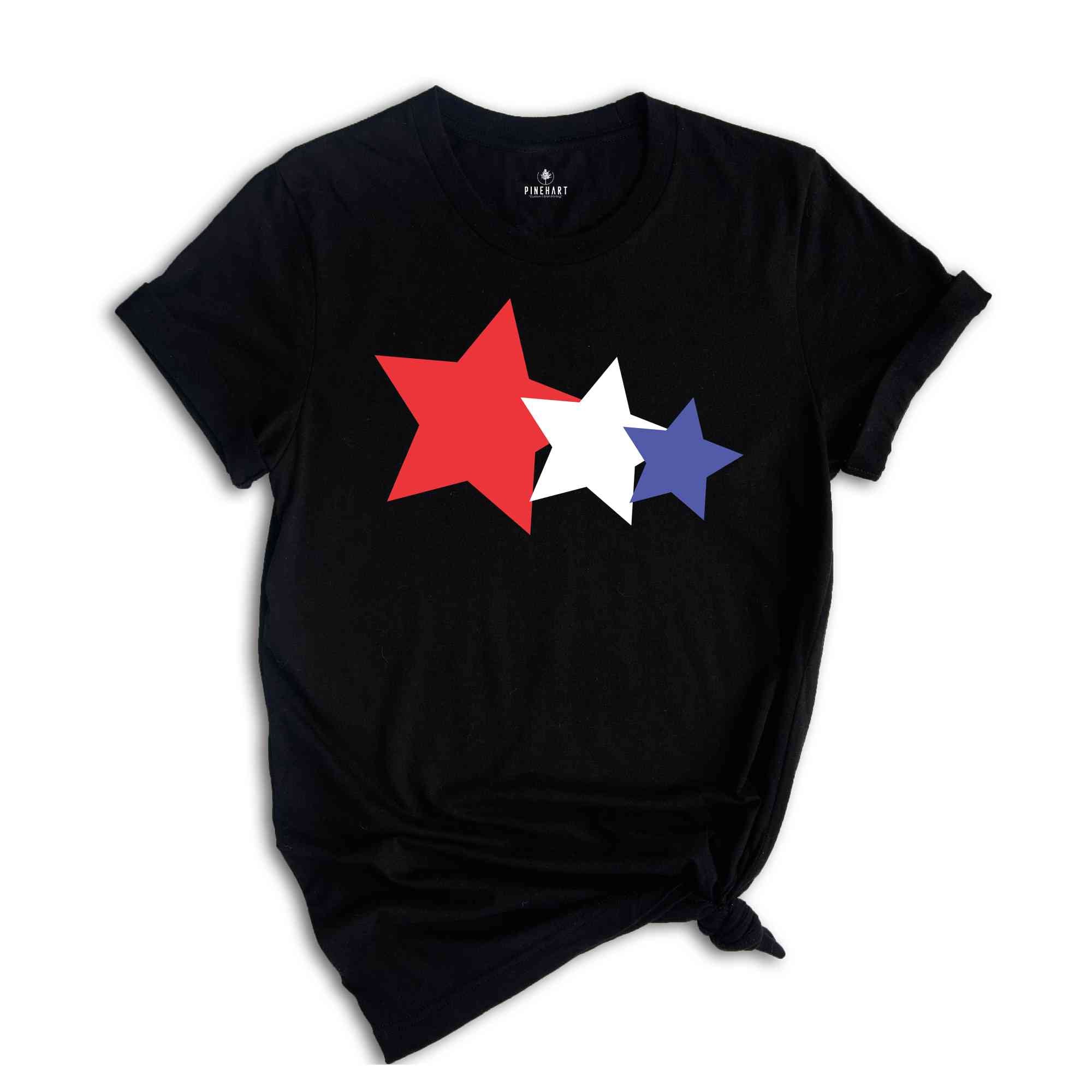 USA Stars Shirt, 4th Of July Shirt, Star Glitter Shirt, Fourth Of July Shirt, Independence Shirt, Patriotic Shirt, USA Shirt, America Shirt