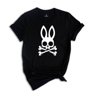 Bunny Skull Shirt, Skull Shirt, Easter Shirt, Happy Easter Shirt, Easter Day Tee, Skull Hunting T-shirt, Skeleton Easter Shirt