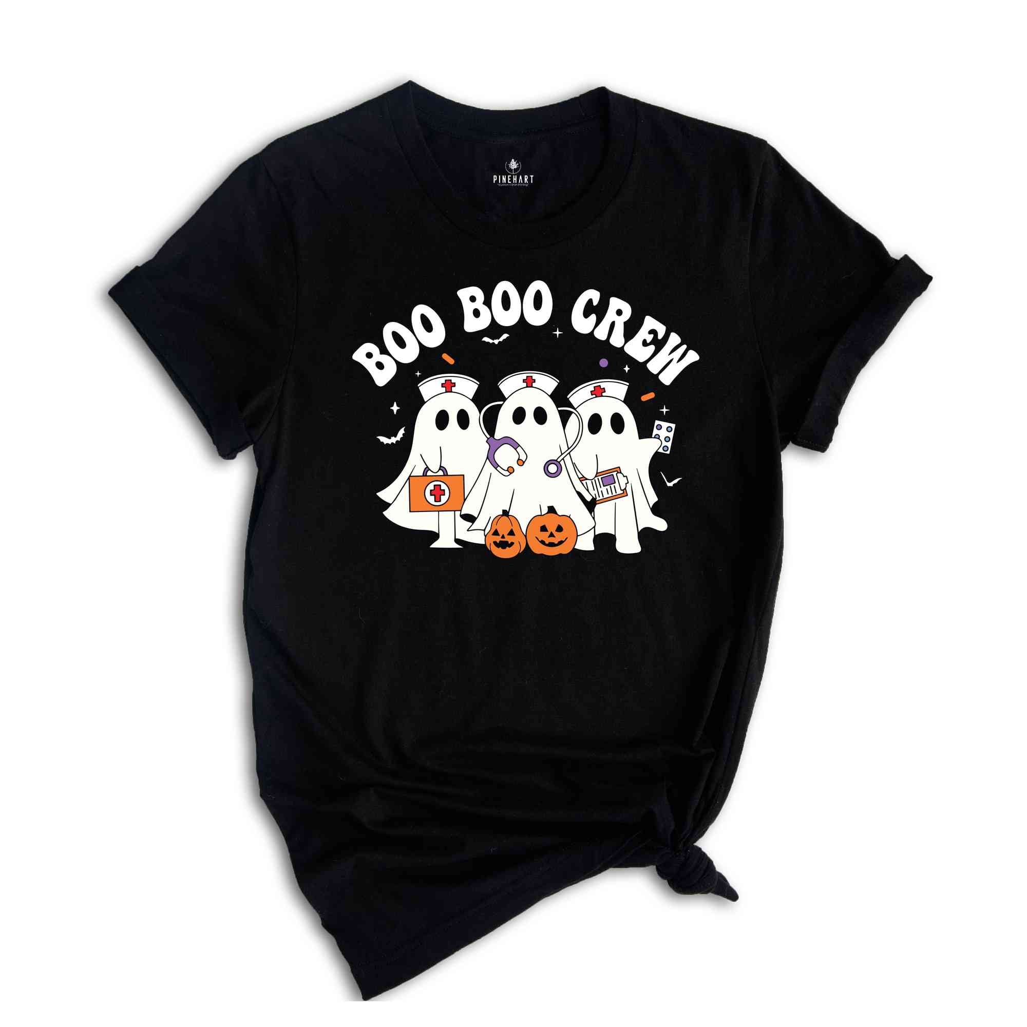 Boo Boo Crew Halloween Nurse T-Shirt, Halloween Nurse Shirt, Halloween Gifts For Nurses, Spooky Season Tee